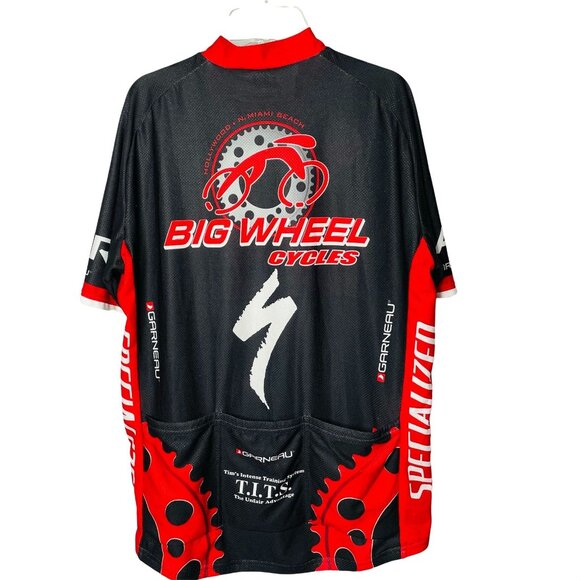 Mens Lois Garneau Cycling Jersey Lightweight Riding Shirt, Back Pocket XL u - Picture 2 of 3